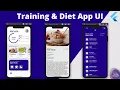 Training Diet App Flutter UI