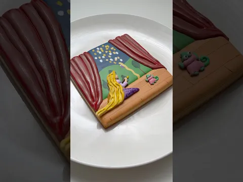 Tangled cookie💜🌼 everything linked in my bio #cookiedecorating #oddlysatisfying #asmr