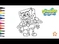 SpongeBob SquarePants - How to color SpongeBob
