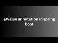 Spring Boot Value Annotation Explained Easy Property Injection