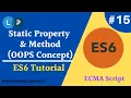 Static Property Static Method in ECMA script OOPS Concept ES6 full tutorial Learning Points