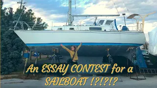 The story of how this all started… How we WON our SAILBOAT in an ESSAY CONTEST!!!