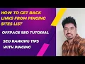 How to Create Back Links From Pinging Sites The Secret to Backlinks from Pinging Sites Revealed