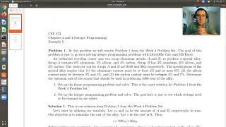 Integer Programming Example 1 LibreOffice Calc