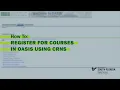 USF Tutorial How to Register for Courses with CRNs