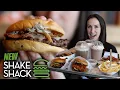Shake Shack NEW MENU Review Black Truffle Burgers Chicken Bites Cherry Blossom Shakes More