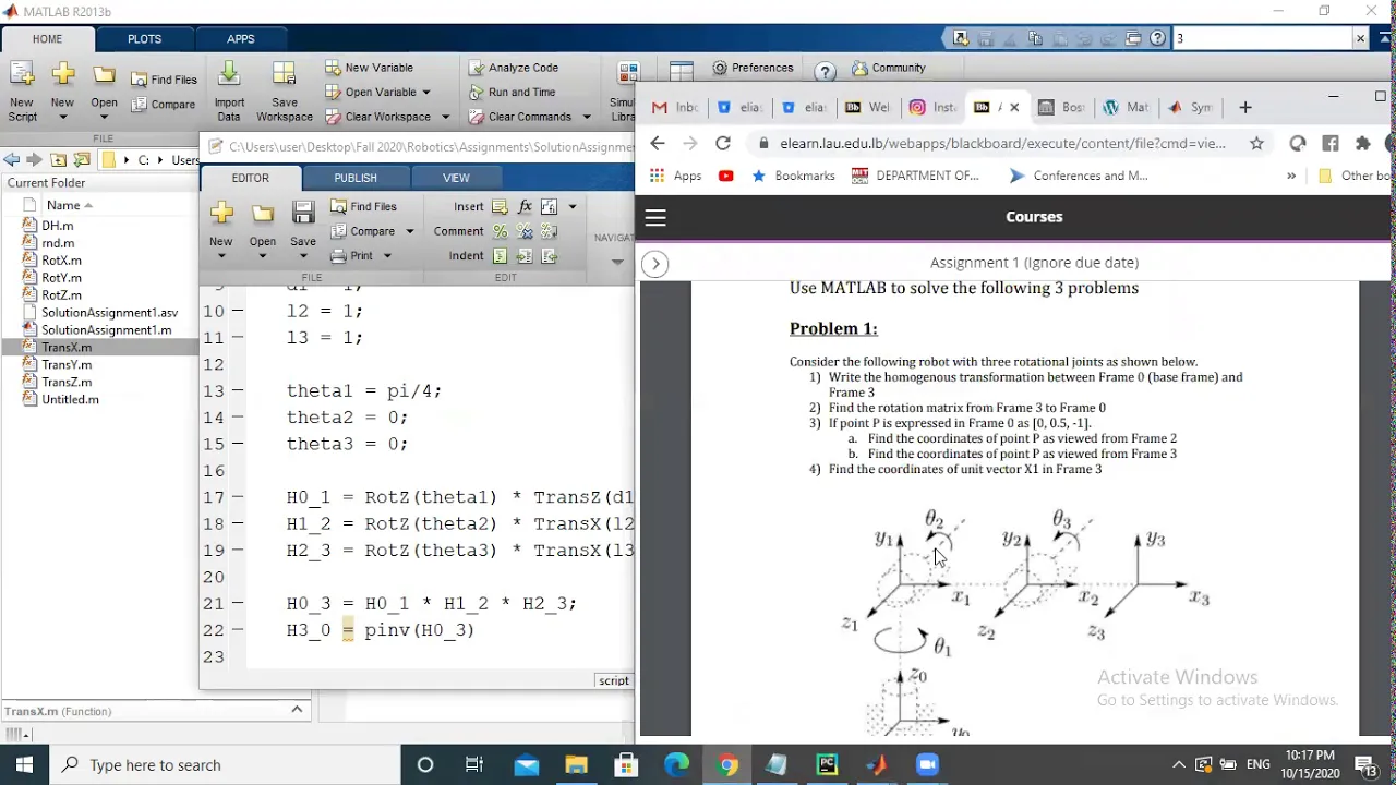 DH Frames Example / Solution