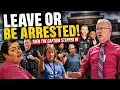 Leave or Be Arrested Burke County Courthouse Hates Our Rights