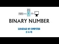 Computer 101 Binary Number - Computer Language Tagalog