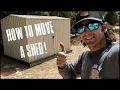How to move a shed by hand Old school no heavy equipment needed