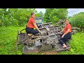 Download Lagu The girl bought the 1975 Jeep scrap car, repaired and restored the entire car engine.