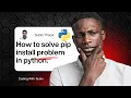 Fixing Python Pip Install Errors Uninstall Reinstall with Customize Installation setup