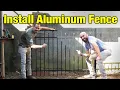 How to Install Aluminum Fence