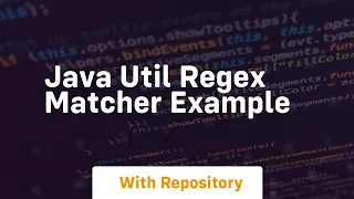 java util regex matcher example