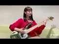 Japanese Girl playing Bass Guitar, Amazing