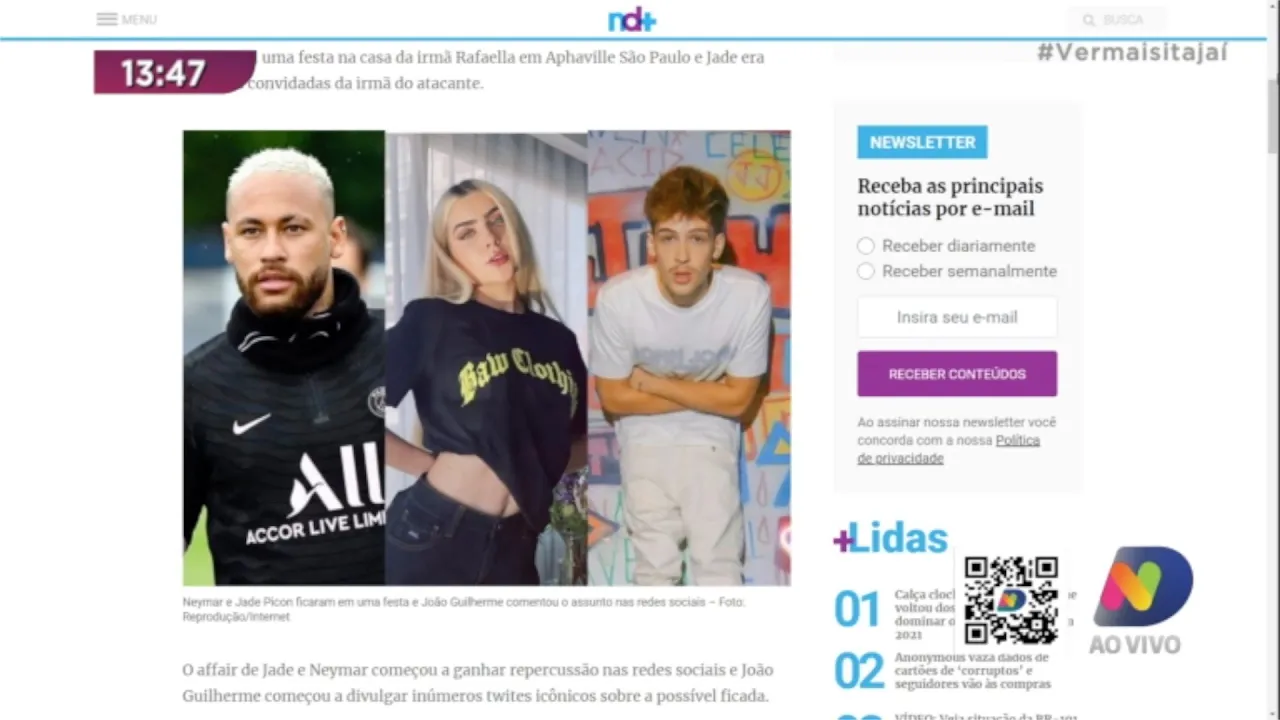 A internet ficou movimentada com mais uma treta amorosa envolvendo Neymar