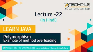 Polymorphism Example of Method Overloading
