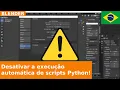 Desative Auto Run Python Scripts para se proteger contra malwares em arquivos do Blender