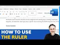 How to Use the Ruler in Microsoft Word