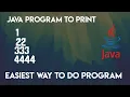 java program to print 1 22 333 4444