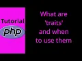 What are Traits in PHP and how are they different from inheritance