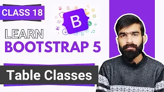 Bootstrap Tutorial Bootstrap Table Classes Bootstrap full course in Class 18