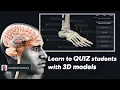 How to share 3D models and make quizzes in Complete Anatomy for post lecture engagement Tutorial