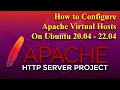 How to Configure Apache Virtual Hosts on Ubuntu 20 04 - 22 04