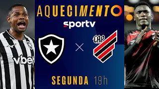 BOTAFOGO X ATHLETICO-PR | AQUECIMENTO AO VIVO | BRASILEIRÃO 2026 | #live | sportv