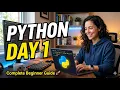 Python Basics Day 1 Hello World Program