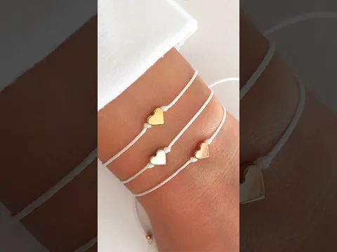 Como hacer pulseras de hilo con corazón y nudos corredizos! DIY #accesorios faciles hechos a mano