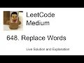 648 Replace Words Leetcode Medium