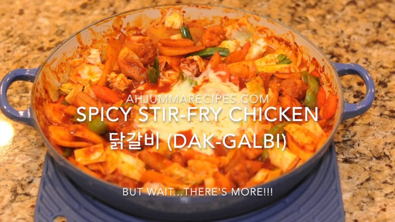 Spicy Stir-Fry Chicken (, Dak-Galbi)