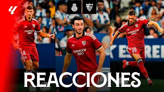 Las reacciones de los protagonistas tras el RCD Espanyol - Sevilla FC