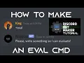 How to make an EVAL COMMAND Discord Bot Maker Tutorial DBM MODS