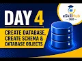 Day 4 CREATE DATABASE CREATE SCHEMA Database Objects SQL Full Course for Beginners