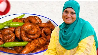 طاجن كرشة و ممبارعلى الطريقة الفلاحي الاصلي مع ام احمد 