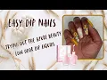 Testing out the Azure Beauty Low Odor Dip Liquids Easy DIY Dip Powder Nails