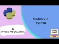 Modules in Python Python Programming Lecture-40