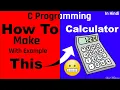 How to Make Calculator In C language Calculator using Switch Case In C programming Code With Sunil