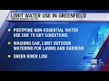Greenfield urges residents to conserve water