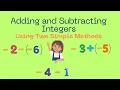Adding and Subtracting Integers Using Algebra Tiles and Number Line