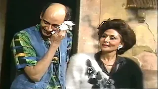 خروج احمد بدير عن النص لما سهير البابلي تفت على وشه بجد صريخ ضحك بتتفي بجد يا سهير ده انا هنفخك 