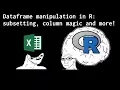 Basics of R Dataframes Subsetting Columns Ifelse