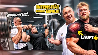 180kg Schulterpresse mit Markus (KNALLT BRUTAL😍)