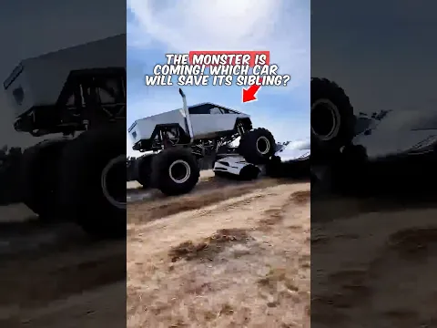 THE MONSTER IS COMING! WHICH CAR WILL SAVE ITS SIBLING?