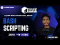 Bash Scripting for Hackers - Day 1 Foundation Shell Scripting Full Course