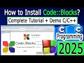 How to install Code Blocks on Windows 2025 Update MinGW GCC Compiler for C C Program