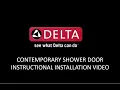 Installing Delta Contemporary Sliding Shower or Bathtub Door Instructions and Pro Tips