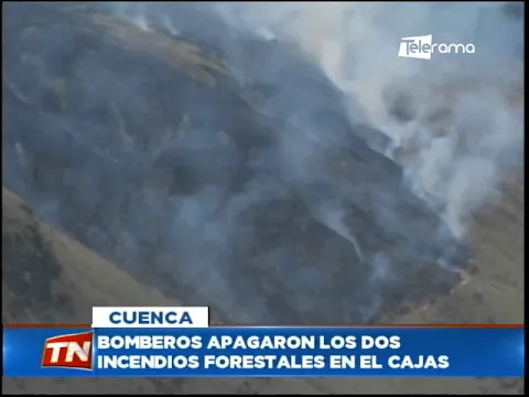 Bomberos apagaron los dos incendios forestales en El Cajas